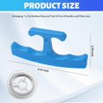 thumbnail image 2 of Car Emblem Removal Tool with 5M Nylon Plate Line,Portable Badges Non-Slip Handle,Multi-Purpose Cars Wrap/Sticker Remover Tools for Nameplates & Logos -, 2 of 6