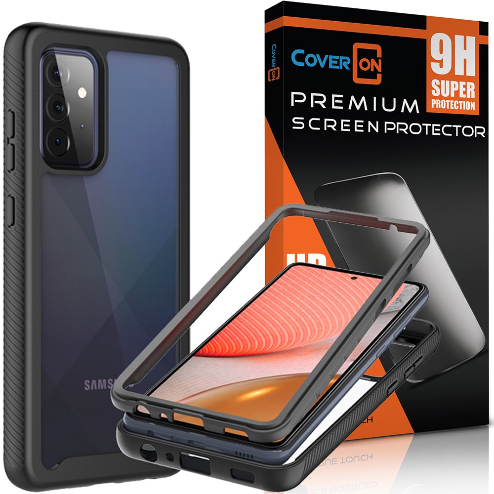 CoverON For Samsung Galaxy A52 Case and Screen Protector Tempered Glass