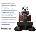 thumbnail image 5 of SANITMAX SM1250+ Ride-on Industrial Floor Sweeper, 69000 Sqft/h, 3.5 Hr Fast Charging Lithium Battery, 5 of 7