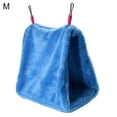 thumbnail image 2 of Visland Bird Hammock, Alloy Buckle Solid Color Soft Plush Velvet Winter Warm Hanging Bird Nest House Hut Tent Bed Cave Cage Hideaway for Parrot Parakeet Cockatiel Cockatoo Macaw Eclectus, 2 of 6
