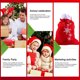 thumbnail image 5 of Bolsa de regalo de Papá Noel de Navidad, bolsas de regalo de tela, bolsas con cordón de Navidad para bolsas de juguete, decoración para fiestas navideñas, 5 of 5
