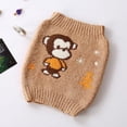 thumbnail image 3 of Pantalones de bebé suaves con diseño de dibujos animados para niños, pantalones cortos de cintura alta doble, pantalones de lana oblicuos con hilo de lana, 3 of 6