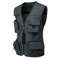thumbnail image 1 of H2H Mens Active Fishing Vests Quick Dry Breathable Multi Pocket Mesh Jackets Photography Hiking Vest (CMOV061), 1 of 6