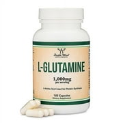 L Glutamine Capsules - No Fillers (500mg, 120 Count) Manufactured in The USA, Keto Safe, Vegan Friendly, Third Party Tested (for Endurance and Gut Health) by Double Wood
