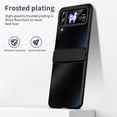 thumbnail image 6 of MonsDirect for 6.7 inch Samsung Galaxy Z Flip 3 5G 2021 Case, Hinge Protection Plating Frame Hard PC Back Shell Slim Shockproof Full Coverage Bumper Protective Shell Cover for Galaxy Z Flip 3, Black, 6 of 7