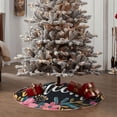 thumbnail image 4 of Bingfone Christmas Tree Skirt Mat Christmas Decoration Interior 48" -Floral Welcome Sign, 4 of 6