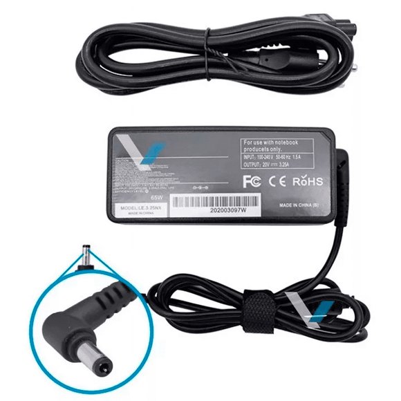 Cargador Compatible Lanix Lenovo 20V 3.25A 5.5*2.5mm Virtual Zone