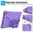 thumbnail image 4 of For 10.1" Amazon Fire HD 10 / Plus Tablet (11th Generation, 2021 Release), Shockproof Case with Rotatable Stand & Shoulder Strap, Heavy Duty Case for Fire Tablet 10 / Plus 2021,Purple, 4 of 6