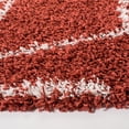 thumbnail image 4 of SAFAVIEH Pro Lux Shag Collection PLX435P Rust / Creme Rug, 4 of 8