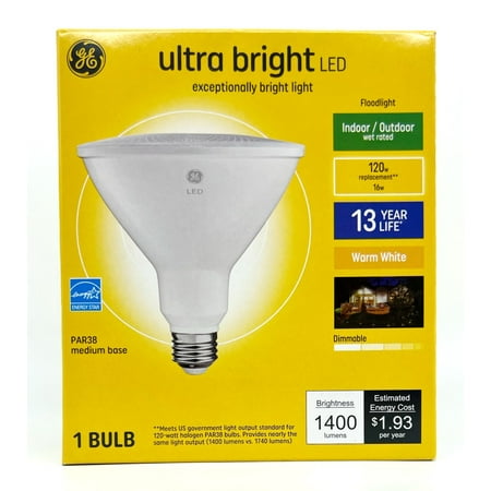 G E Lighting GE 16W Par38 FLD Bulb 37644