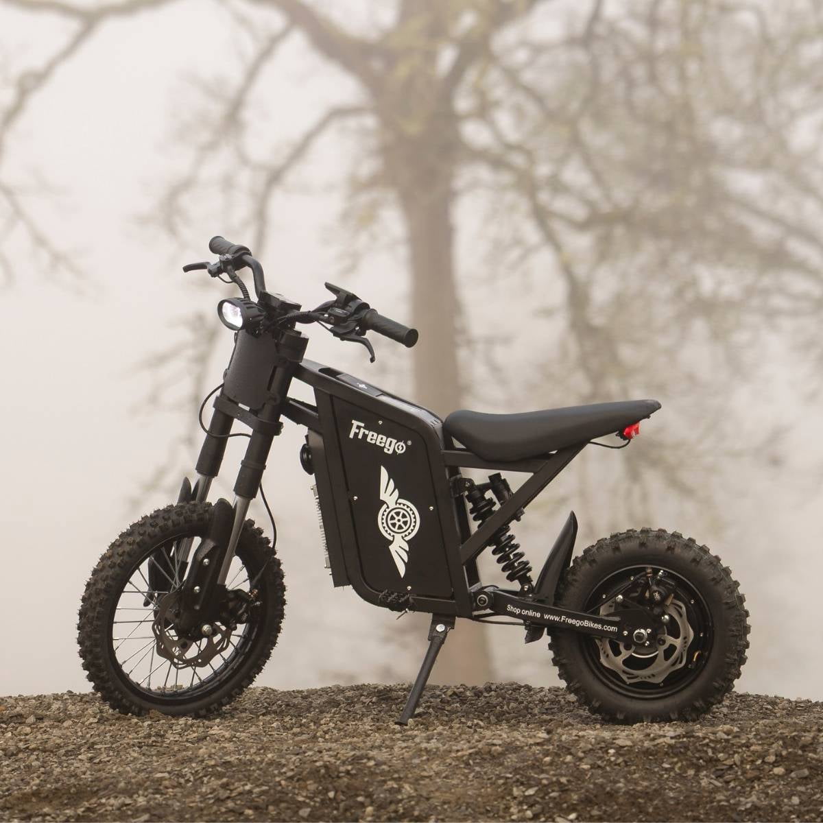 Freego X0 60V 23Ah Electric Mini Bike, 3600W Peak Motor, City Mode 20 MPH, 14" Front/10" Rear Wheels, Hydraulic Disc Brakes - Compact Commuter Electric Bike for Teens & Adults