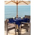 thumbnail image 2 of Outdoor Tablecloth with Umbrella Hole and Zipper, Navy Blue Christmas Square Table Cloth 54x54 Inch Waterproof Tablecloth, Xmas Botanical Ball Bell Picnic Table Cover for Patio Camping, 2 of 7