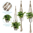thumbnail image 2 of Plant Hangers Cotton Hanging Planter Basket with Hooks Handmade Rope Plant, 2 of 7