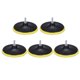 thumbnail image 1 of Discos de lijado de 6 pulgadas con gancho y bucle, almohadillas M14 para taladro, accesorio de lijado - Amarillo + Negro, 5 sets, 10 piezas, 1 of 6