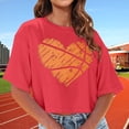 thumbnail image 2 of T-Shirts Décontractés pour Femmes, T-Shirts Graphiques Imprimés, Hauts Confortables pour Tous les Jours et Blouses Élégantes à Manches Courtes et Col Rond, 2 of 4