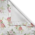 thumbnail image 5 of Ambesonne Nostalgic Grommet Curtain, Magnolia Fresh Buds, 50" x 84", Green Pink Off White, 5 of 6
