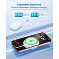 thumbnail image 5 of Bohuma Cargador magnético inalámbrico para iPhone: almohadilla de carga Mag-Safe compatible con iPhone 16 15 Pro Max Plus 14 Pro Max Plus 13 12 Pro Max AirPods Pro 3 2 - Base de carga rápida para ofic, 5 of 5