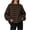 Coffee, variant on Dvprdro Oversized Striped Knit Sweater for Women Crewneck Loose Fit Long Sleeve Drop Shoulder Plus Size Winter Casual Pullover