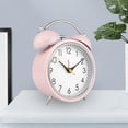 thumbnail image 2 of Relojes de escritorio con retroiluminación silenciosos con pa niños junto a Rosado Sunnimix Despertador gemelos, 2 of 8