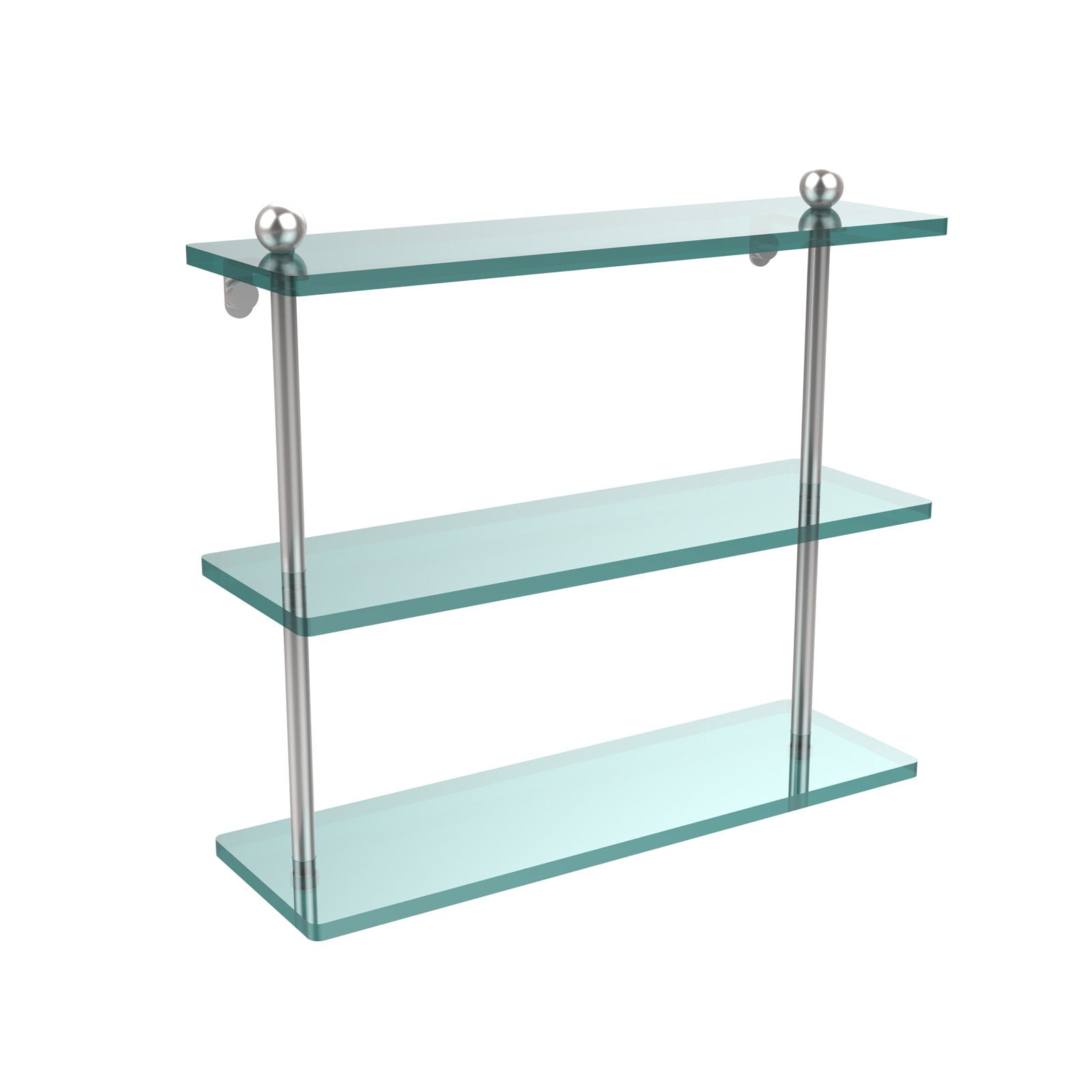 Pomona 48H Metal and Solid Wood Bath Floor Storage Shelf