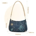 thumbnail image 3 of FORMRS Womens Shoulder Bag with Chain Strap Clutch Purse Cute Tote Handbag, Dark Star Map, 3 of 7