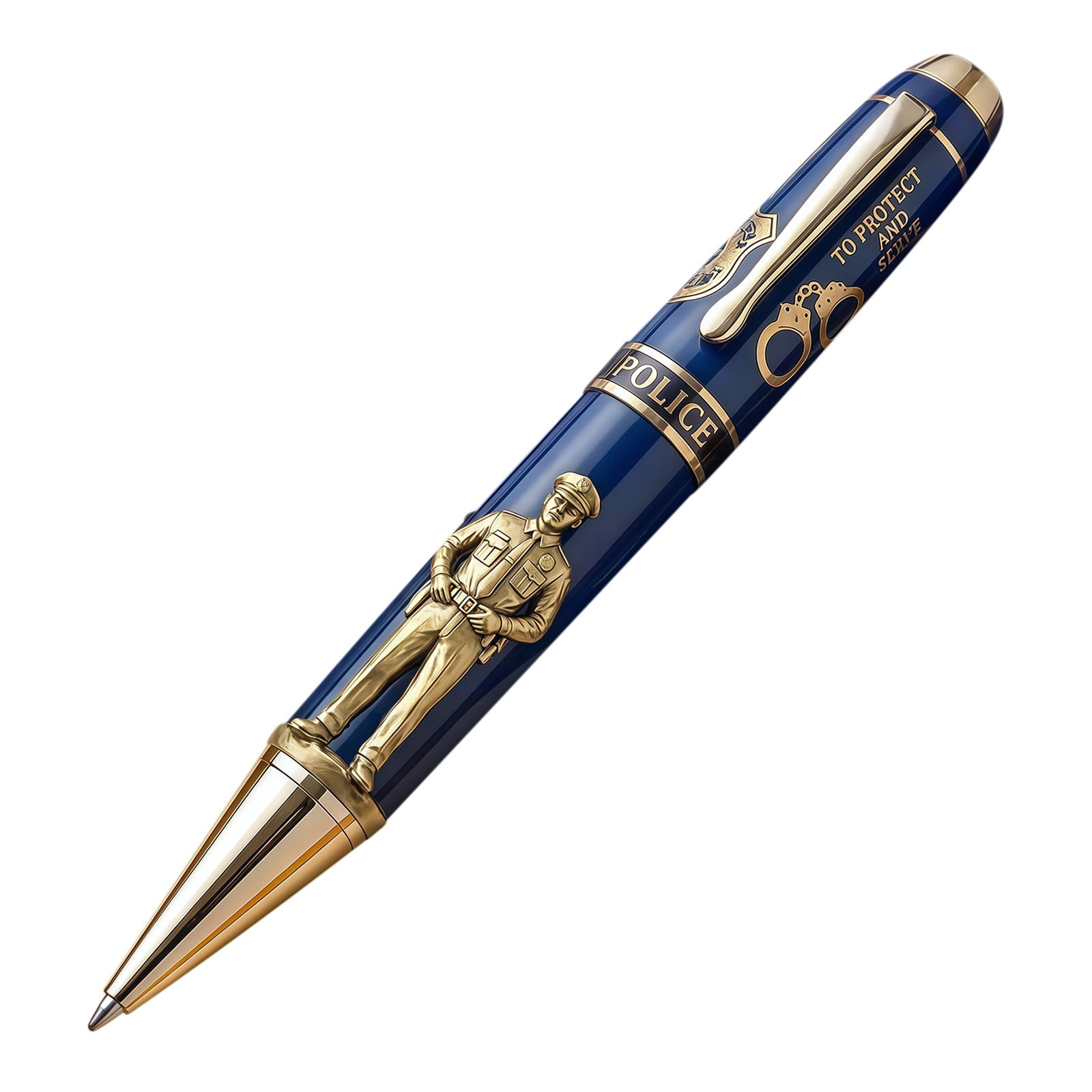 Specollect 1 Pcs Firefighter Memorial Pen Commemorative Gift Engraved Inspirational Writing Instrument For Men Women Believers With Scripture Box