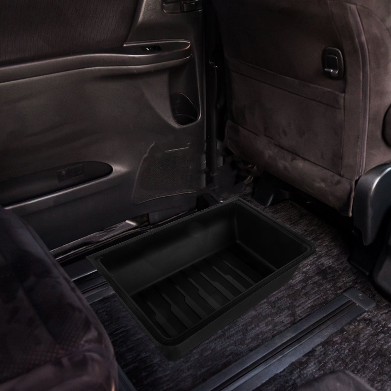 BESTONZON Under Car Seat Storage Tray Rectangular Modern 1 Set