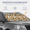 thumbnail image 4 of Hirioo Watercolor Dogs for 2PCS Windshield Sun Shade Foldable | Front Windshield Shade for Sun, Heat and UV Rays-Small, 4 of 6