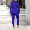 thumbnail image 4 of Women Double Breasted Blazer Set Formal 2 Piece Pants Outfits Long Sleeve Bussines Suit Set for Work Office, 4 of 5