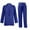 Blue, variant on Womens Blazer Pant Suit Set Plus Size Office Outfits Open Front Blazer Straight Pants 2 Piece Business Casual Sets, 5XL