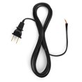 thumbnail image 1 of I Like That Lamp Cable De Lámpara Negro De 12 Pies, Cable Eléctrico De Repuesto Cubierto De Vinilo, Reparación De Bricolaje Para Accesorios De Iluminación De Mesa Y Piso, Enchufe Moldeado Polarizado,, 1 of 5