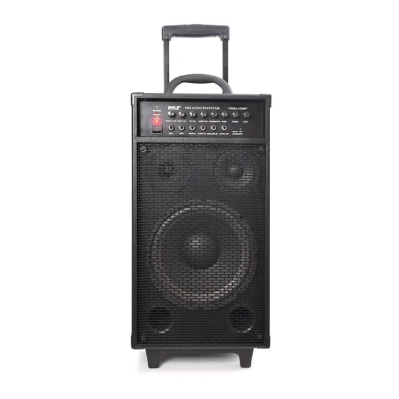 PYLE PWMA1050BT - Wireless Portable Bluetooth PA Speaker System, Built-in Rechargeable Battery, Wireless Microphone, 800 Watt
