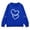 Blue, variant on AUDeals Girls Cotton Love Heart Sweatshirt - Round Neck Long Sleeve Loose Fit Pullover Top for Kids Spring Fall Casual Wear