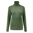 thumbnail image 5 of Women's Pullover Sweater Warm Stylish Turtleneck Long Sleeve Casual Pullover for Fall Winter Fashion, 5 of 5