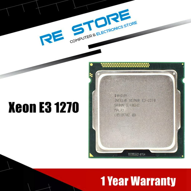 Opblazen bolvormig textuur Intel Xeon E3 1270 3.4GHz LGA 1155 8MB Quad Core CPU Processor SR00N -  Walmart.com