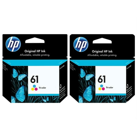 HP 61 Ink Cartridge  Tri-color (CH562WN) 2 Pack HP 61 Ink Cartridge  Tri-color (CH562WN) 2 Pack