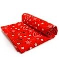 thumbnail image 2 of Shason Textile Craft Project Poly Cotton Bandana Print Precut Fabric (2 Yards, Red), 2 of 2