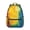 Pink and Yellow, variant on Pink and Green Tie Dye Pattern Backpack for School, Cute School Bag with Adjustable Shoulder Straps and Padded Back, 15.3"x11"x7.1"