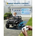 thumbnail image 4 of EastVita 12V Electric Ride On Truck with Remote Control Ride On Toy Gift for Boys & Girls Bluetooth Music Player LED Lights for 3-6 Years,Black, 4 of 7