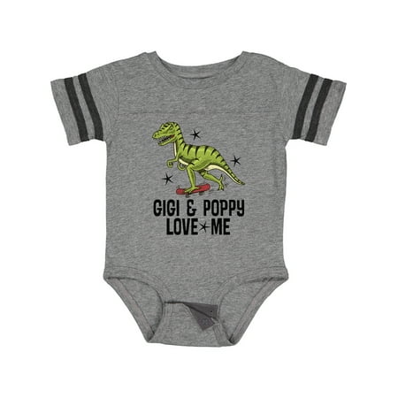 

Inktastic Gigi and Poppy Love Me Dinosaur Gift Baby Boy Bodysuit