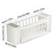thumbnail image 3 of Organizador multifuncional para fregadero de cocina | Soporte para esponjas y trapos de cocina con orificios de drenaje | Estante de plástico para esponjas, cepillos y jabón | Blanco, negro o gris, 3 of 6