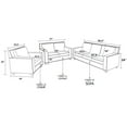 thumbnail image 4 of Gewnee 80" Wide Linen Upholstered Sofa Counches with Nailhead Trim for Living Room,Black, 4 of 12