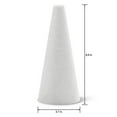 thumbnail image 3 of FloraCraft CraftFōM Crafting Foam Cone 3.7 inch x 8.9 inch White, 3 of 9