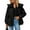 Black, variant on Rain Jacket for Women Outdoor Lightweight Waterproof Drawstring Waist Zip Up Hooded Jackets with Pockets Windbreaker