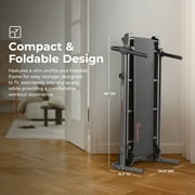 Sunny Health & Fitness Smart Foldable Manual Treadmill with Fixed Incline, Trainer Led Workouts & Performance Tracking via Bluetooth SunnyFit App - SF-T1407SMART