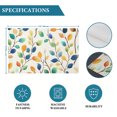 thumbnail image 6 of Colorful Leaf Placemats Set of 2, Spring Summer Botanical Vintage Washable Wipeable Table Mats for Dining Tables, Indoor Outdoor Kitchen Place Mats for Holiday Party Table Decor, 6 of 9