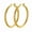 Gold-40MM, variant on Bold Hammered Hoop Earrings for Women, Chunky Geometric Clip-On Hoops with 925 Sterling Silver Needle, Lightweight, Gold & Silver Plated, 30–70mm