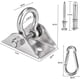 thumbnail image 2 of Bolsa de arena para silla de hamaca de yoga de madera, gancho de pared, gimnasio Gancho de techo giratorio de acero inoxidable 360 ° con gancho de mosquetón giratorio para silla colgante, 2 of 5