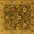thumbnail image 1 of Ahgly Company Indoor Square Oriental Yellow Industrial Area Rugs, 8' Square, 1 of 4