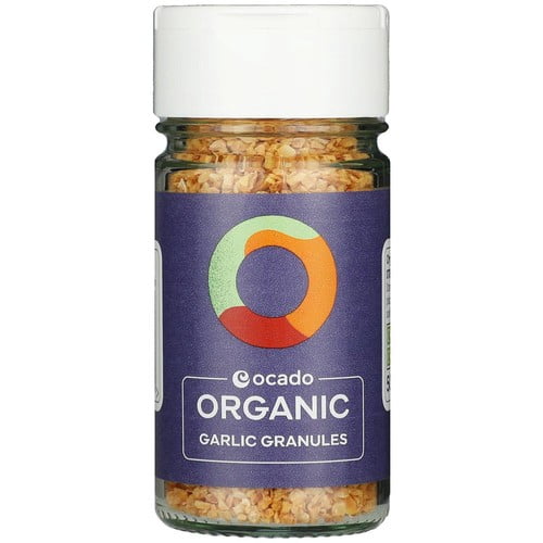 Ocado Organic Garlic Granules 50g, British Import (Pack of 2)